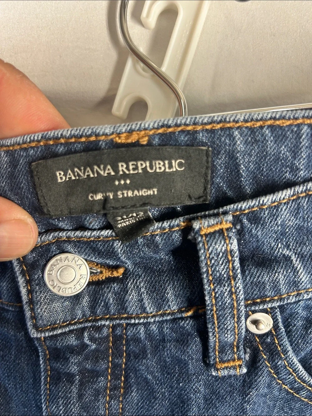 Banana Republic Relaxed Fit Dark Blue Jeans